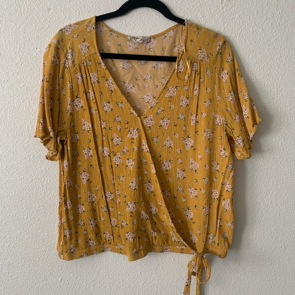Yellow Floral Top